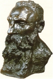 The Bust of Rodin, bronze