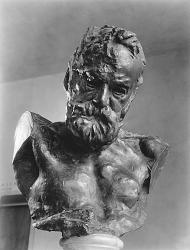 Victor Hugo bust, bronze