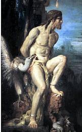 'The Torture of Prometheus', by Gustave Moreau, 1868,